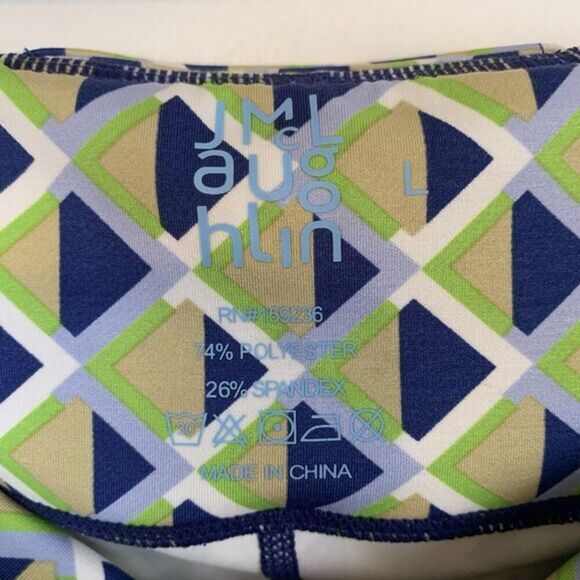 J. McLaughlin Workout Leggings Activewear Casual Libby Geometric Size Large - Picture 6 of 8